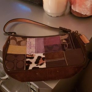 Coach patchwork wristlet